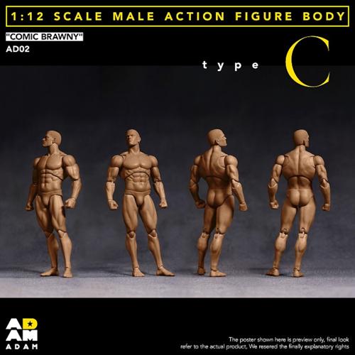 【AD-02C】1/12 コミックブラウニー男性素体C