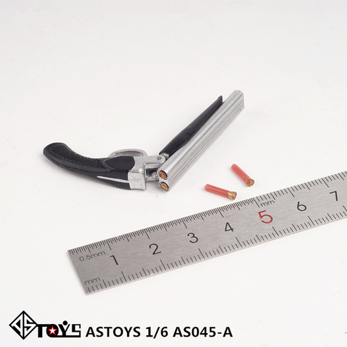 AST-045A】1/6 ダブルバレルショットガン A(シルバー)/AS Toys