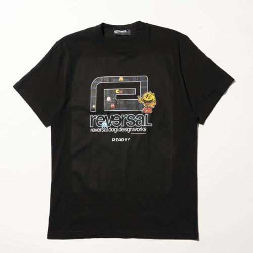 PACMAN NEON TUBE BIG MARK TEE ブラック