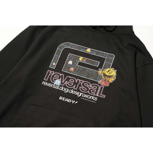 PACMAN NEON TUBE BIG MARK HOODIE ブラック