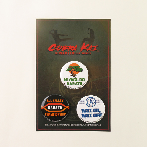 『コブラ会』ミヤギ道カラテ 缶バッジ (3種セット)