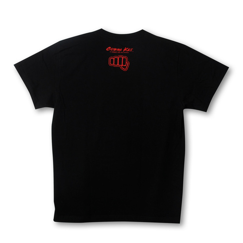 『コブラ会』オフィシャルロゴ Tシャツ 黒 (赤ロゴ)