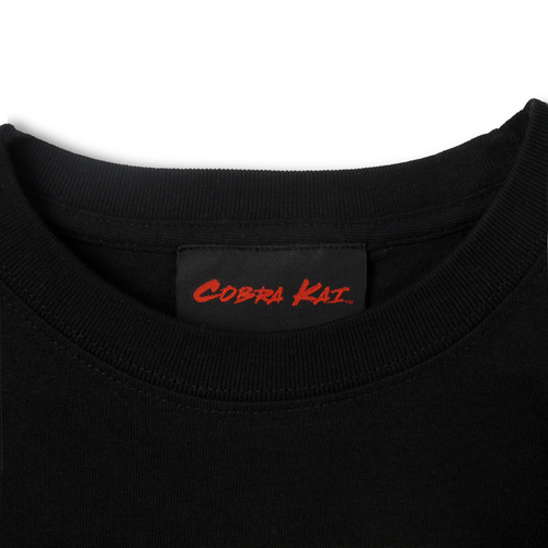 『コブラ会』オフィシャルロゴ Tシャツ 黒 (赤ロゴ)
